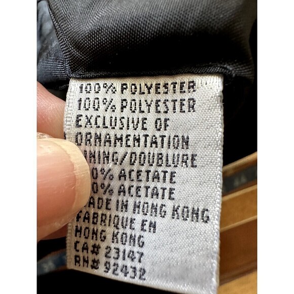 Talbots Petites Woman's Black Rhinestone Cropped Blazer Size 8 Event Holiday - Picture 4 of 16